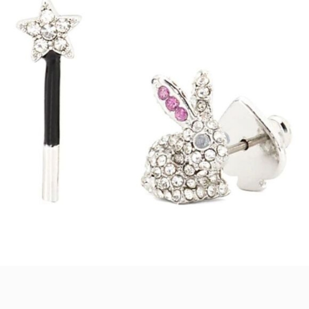 Kate Spade NWT earrings Starting bunny And Magic Wand